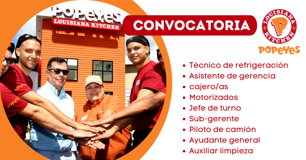 Ofertas de Trabajo en Popeyes