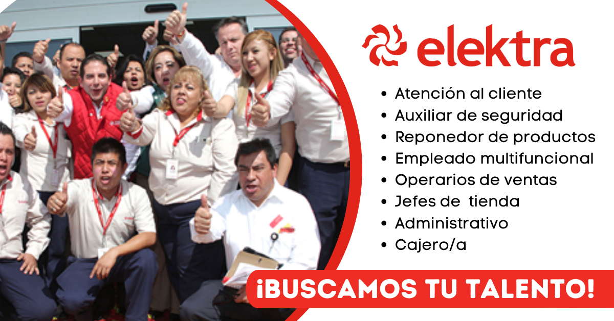 Ofertas de trabajo en Elektra