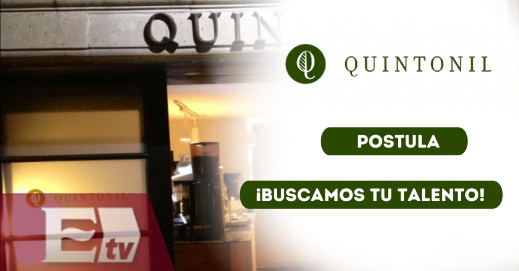 Ofertas de trabajo en el restaurante Quintonil