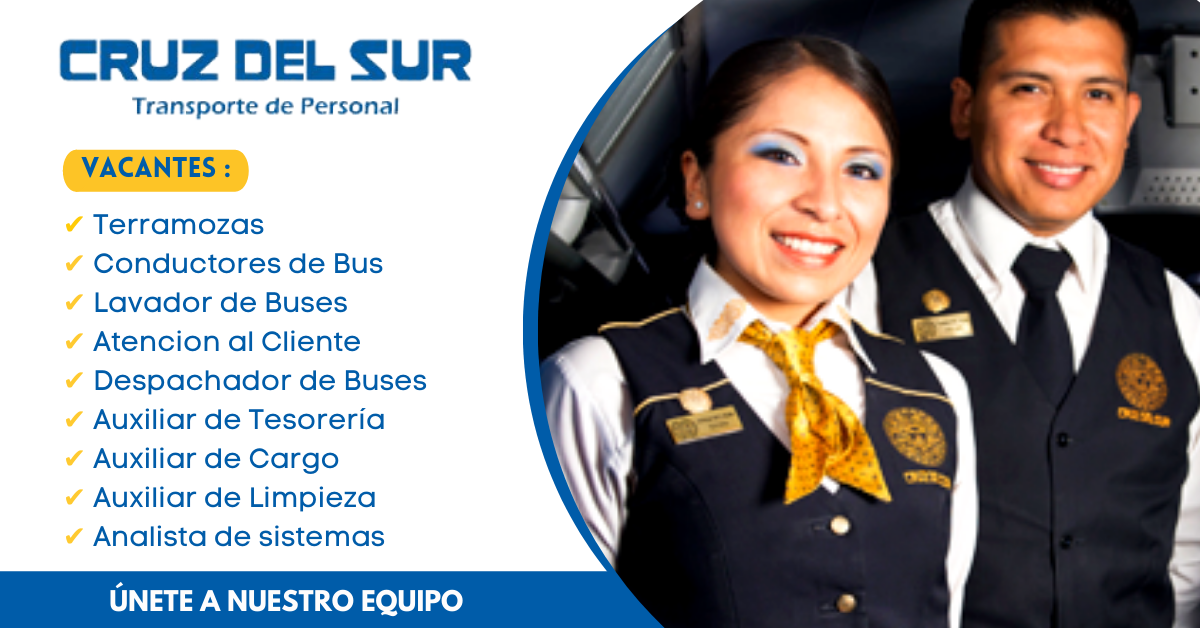 CRUZ DEL SUR - Ofrece Trabajo