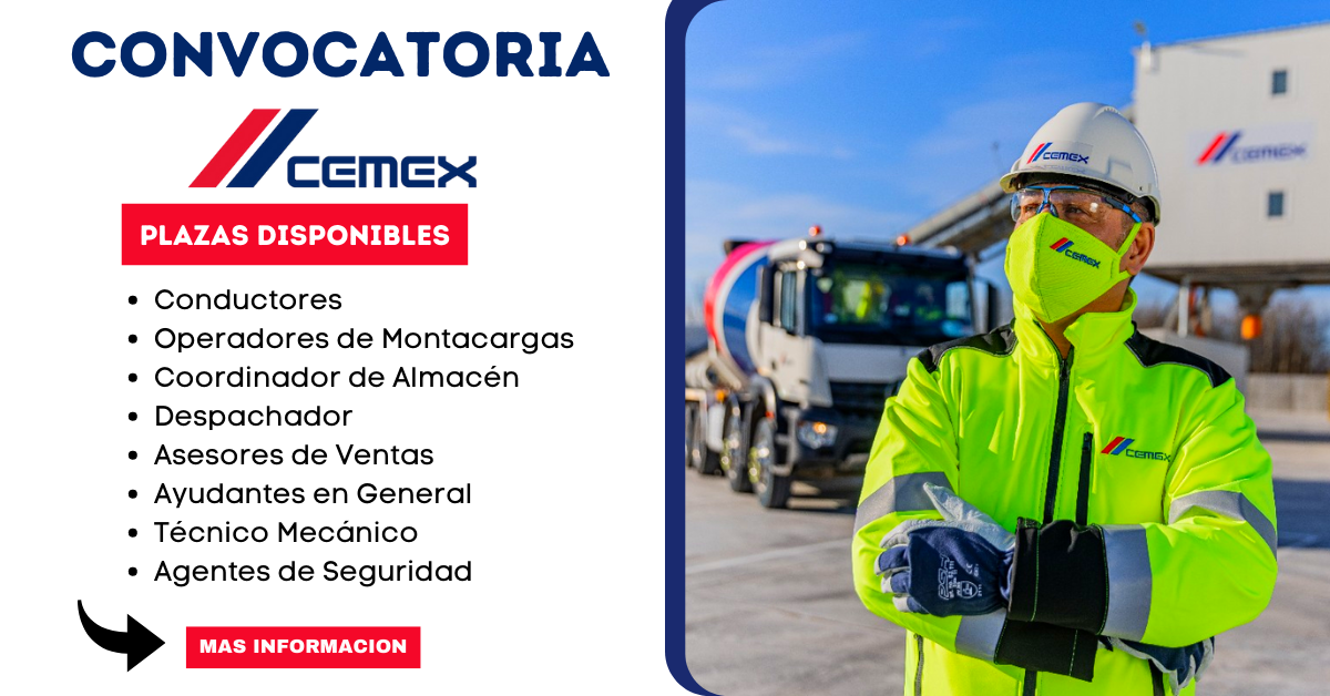 1CEMEX BUSCA PERSONAL PARA SER PARTE DEL EQUIPO CEMEX