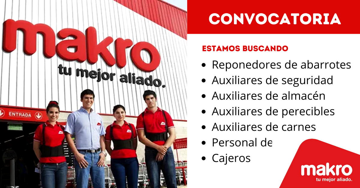 Makro ofrece nuevas oportunidades de trabajo|