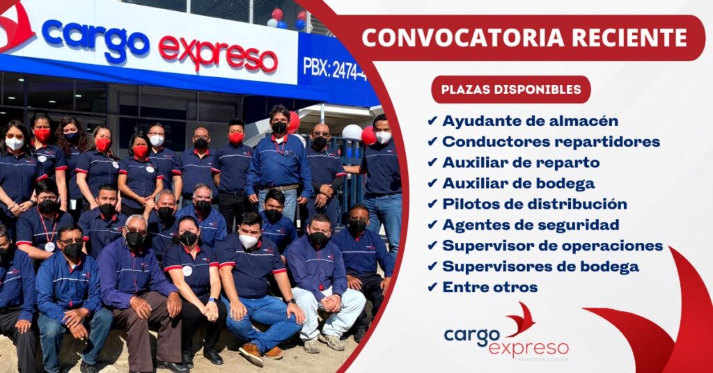 CARGO EXPRESO - OFRECE NUEVA OPORTUNIDAD LABORAL