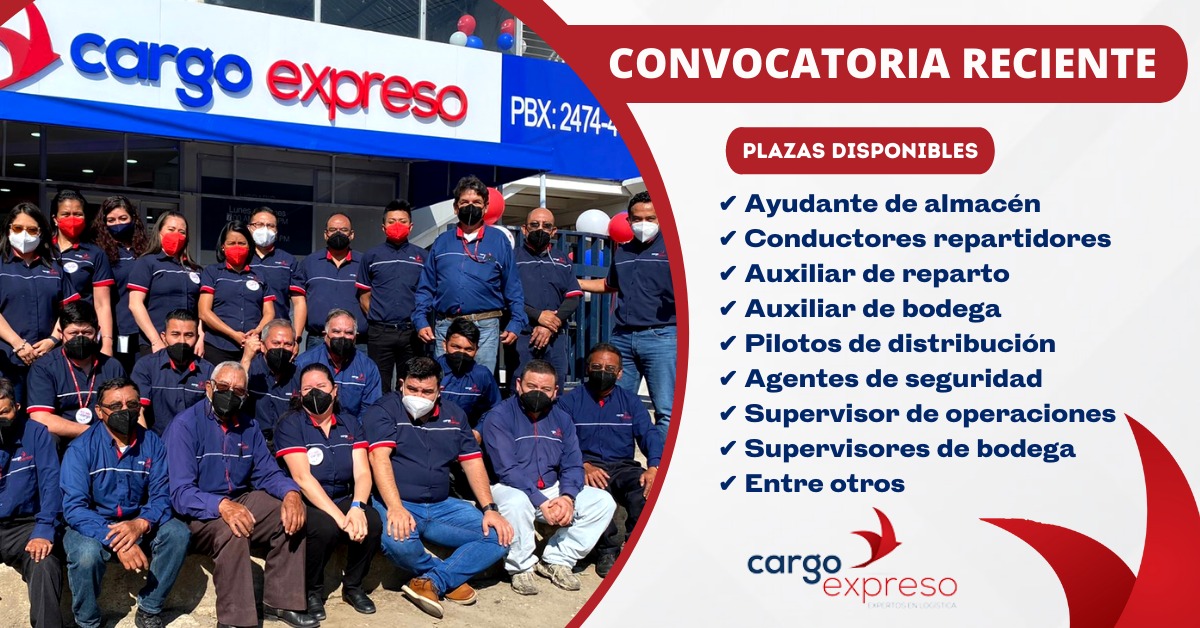 CARGO EXPRESO - OFRECE NUEVA OPORTUNIDAD LABORAL