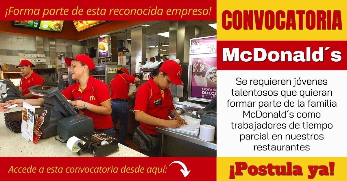 McDonald`s - busca nueva oportunidad laboral