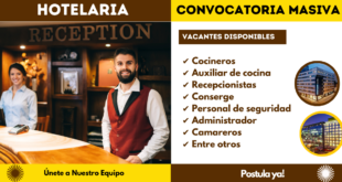 02Industria Holetera solicita personal en todas las areas