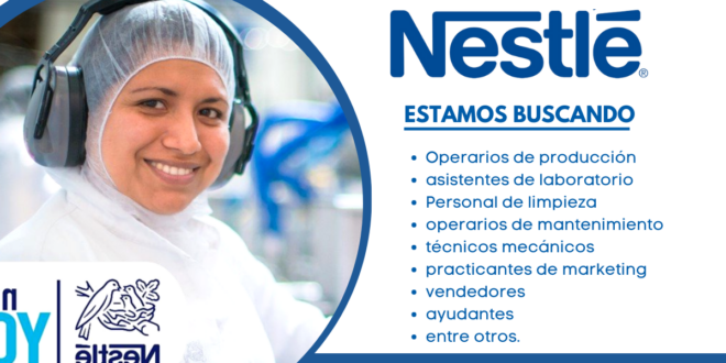 06NESTLE - SOLICITA PERSONAL|POSTULA