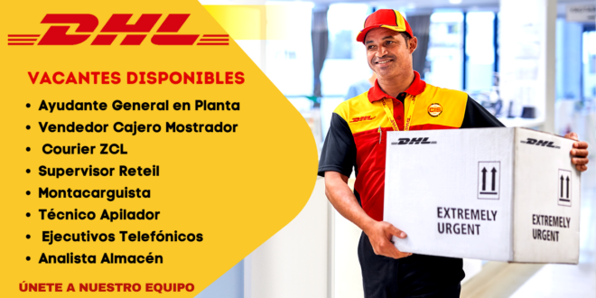01DHL Ofrece oportunidad laboral|Postula