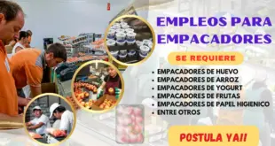 EMPRESAS SOLICITAN EMPACADORES DE CADA RUBRO - INGRESO INMEDIATO