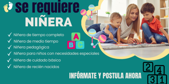 SOLICITAN NIÑERAS - DIFERENTES LUGARES