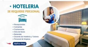 REQUIEREN PERSONAL PARA HOTELERÍA - DISTINTOS PUESTOS LABORAL