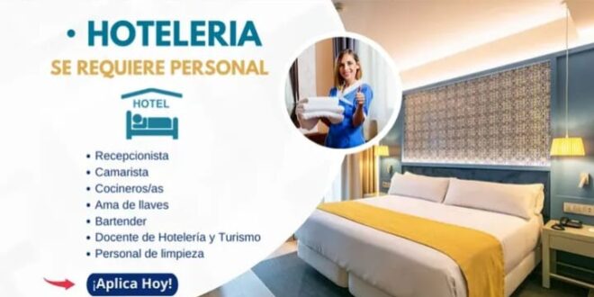 REQUIEREN PERSONAL PARA HOTELERÍA - DISTINTOS PUESTOS LABORAL