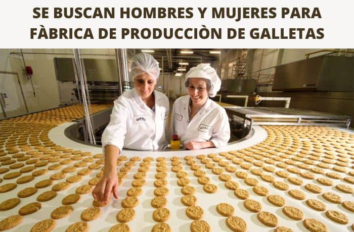 SOLICITAN EMPACADORES DE GALLETA / CON O SIN EXPERIENCIA