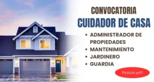 SOLICITAN CUIDADORES DE CASA / POSTULA YA