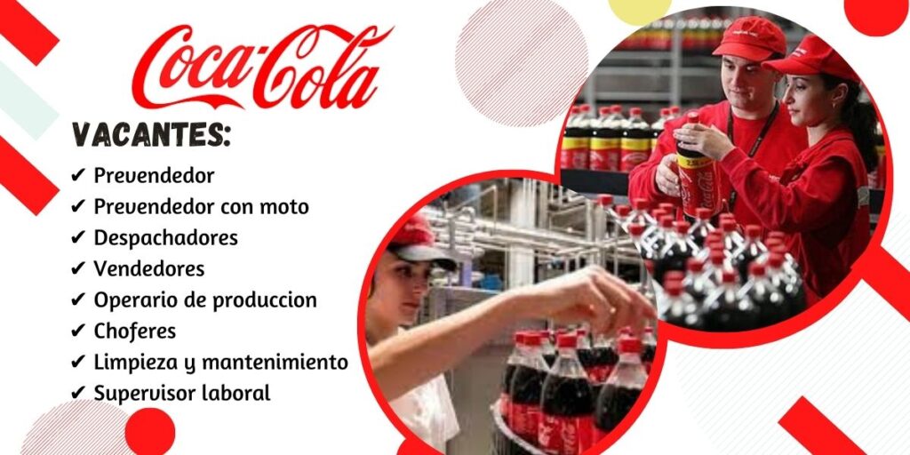 COCA COLA - OFRECE NUEVA OPORTUNIDAD DE TRABAJO