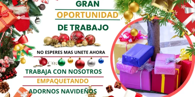 SOLICITAN PERSONAL POR CAMPAÑA NAVIDEÑA - DISTINTAS ÁREAS LABORAL