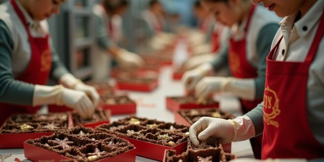 EMPLEO DE EMPACADORES DE CHOCOLATE
